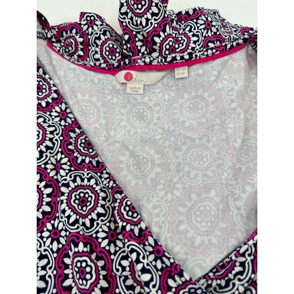 Boden Caroline Pink Floral Jersey Romper Playsuit Short Sleeve Size 8P - Picture 7 of 8